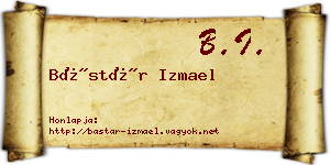 Bástár Izmael névjegykártya